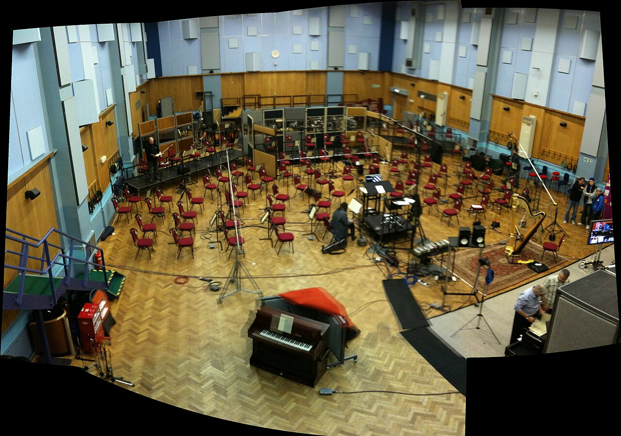 recording studio microphone (foto: David Boyle / CC BY 2.0, Wikimedia Commons)