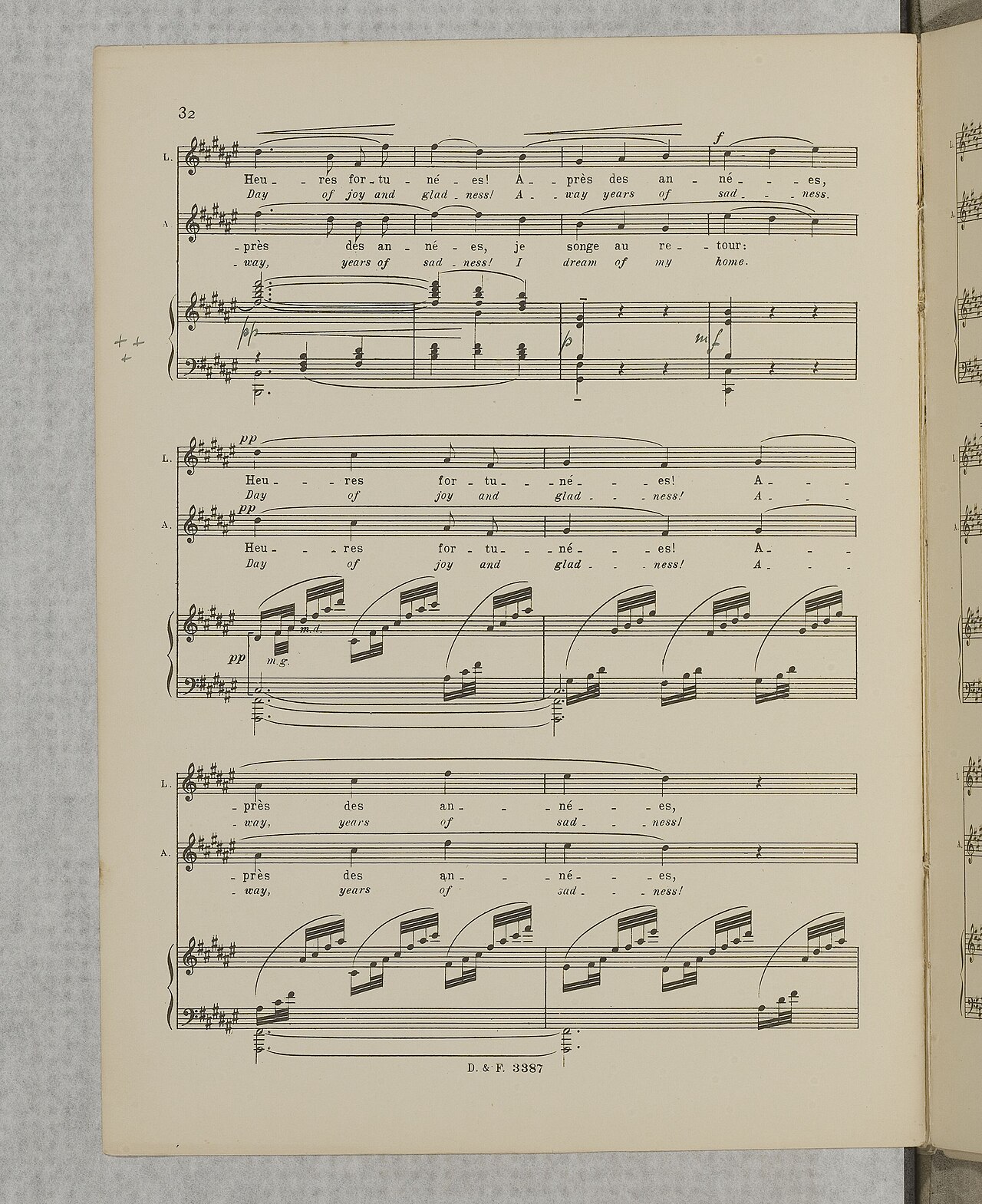 sheet music score (foto: Debussy, Claude (1862-1918). Compositeur / Public domain, Wikimedia Commons)