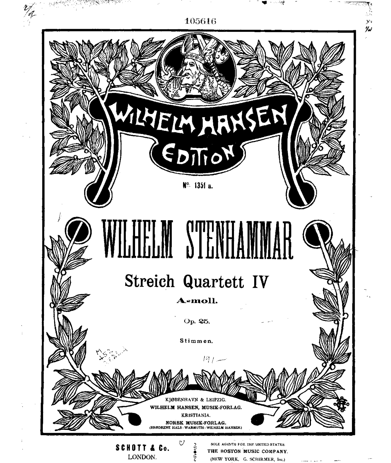 sheet music score (foto: Wilhelm Hanson Edition / CC BY-SA 4.0, Wikimedia Commons)