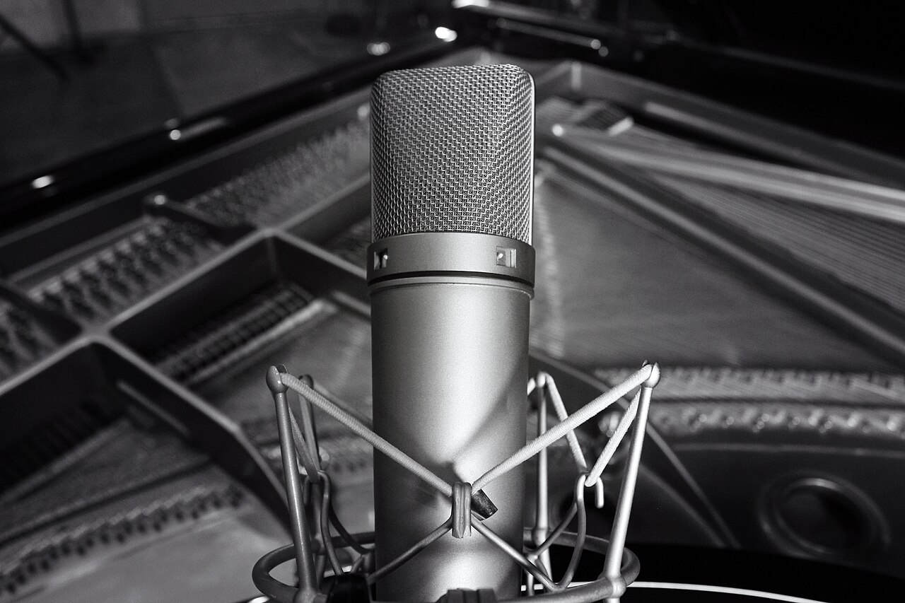 recording studio microphone (foto: Will Fisher from Richmond, VA, United States / CC BY-SA 2.0, Wikimedia Commons)