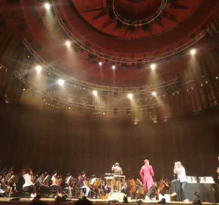 orchestra rehearsal stage