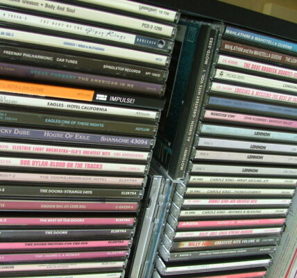 compact discs stack