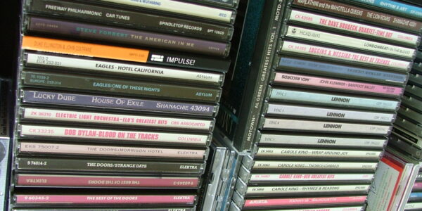 compact discs stack