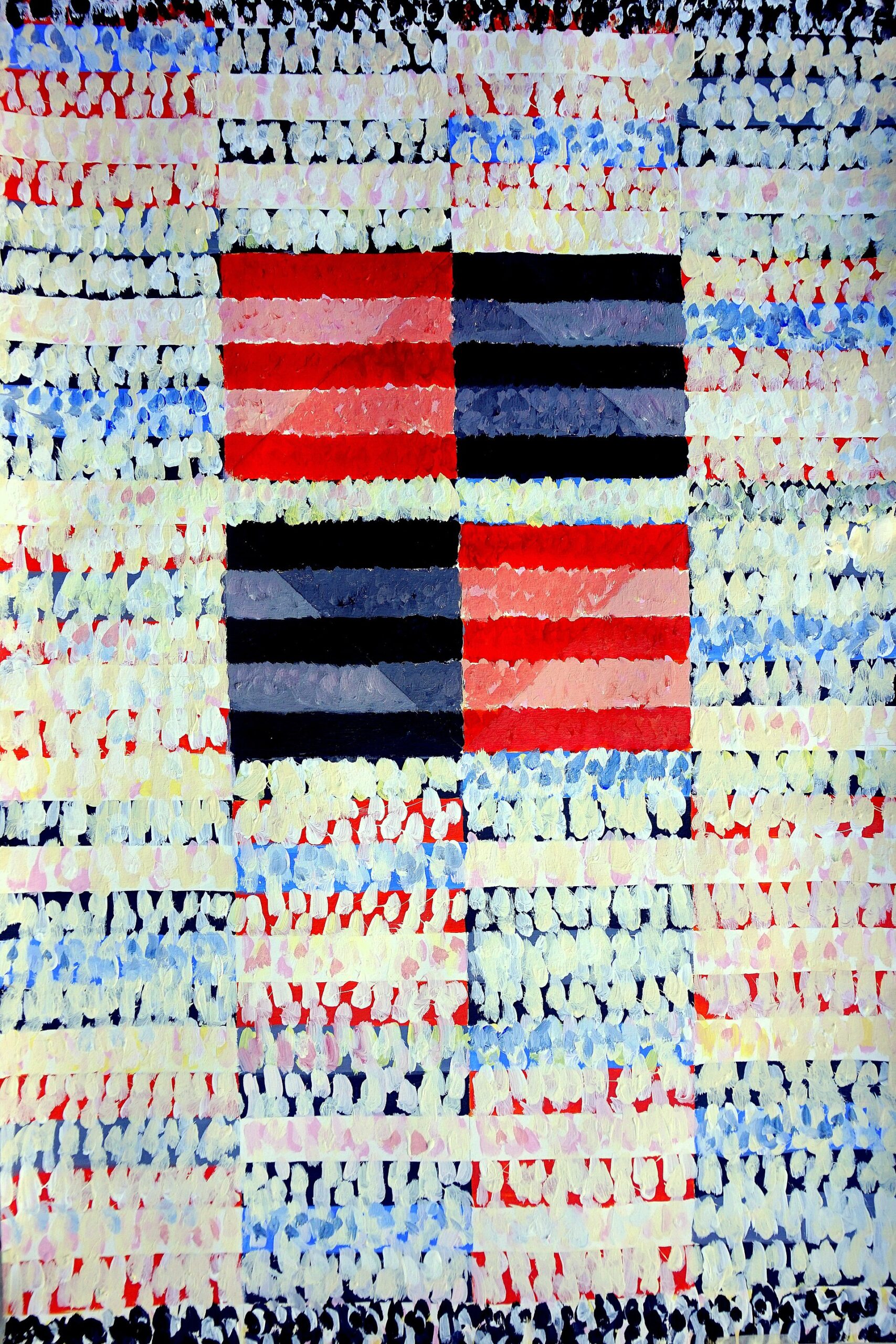 abstract black rectangles paper