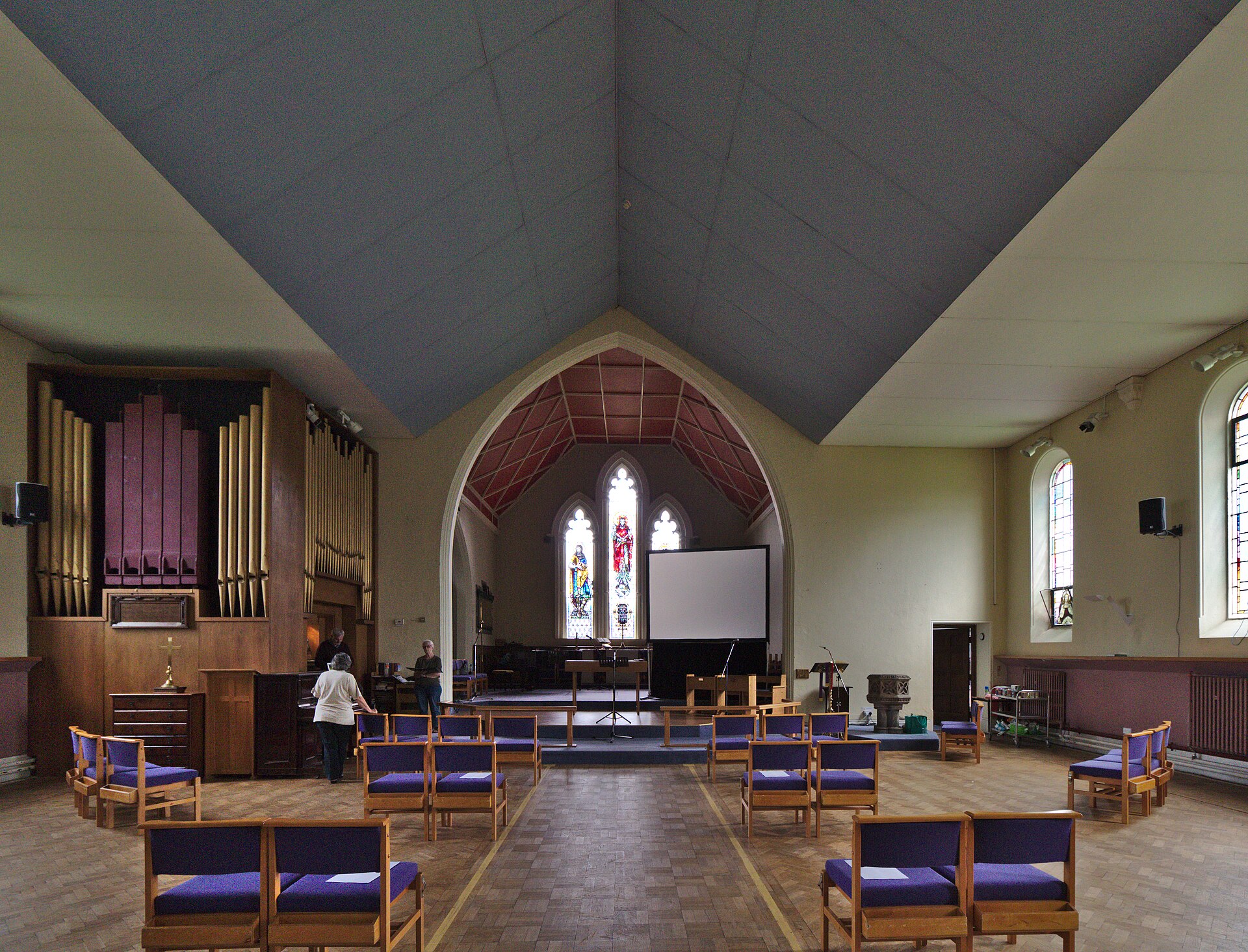 empty church nave